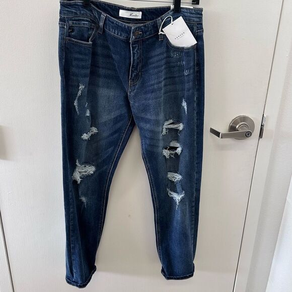 KANCAN Devika Mid Rise Boyfriend Jeans - Picture 1 of 7